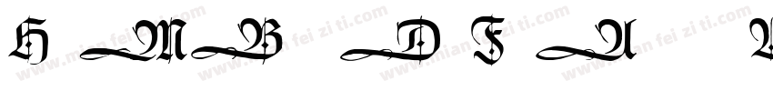 HumboldtFrakturUNZ1A Regular字体转换